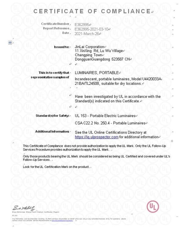 UL Certification